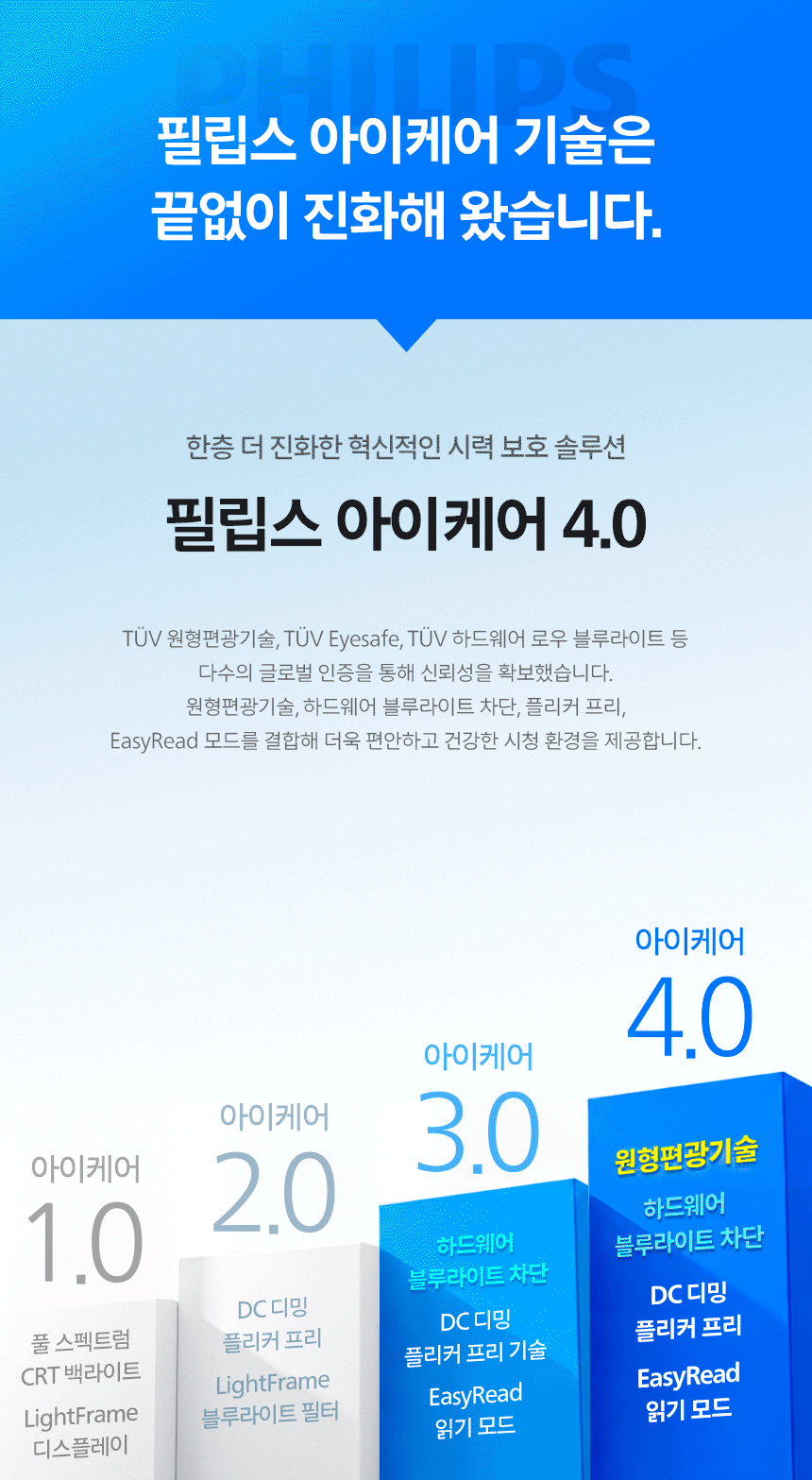 필립스 27B2N2200G 144 IPS 원형편광 아이케어 보더리스 게이밍 무결점