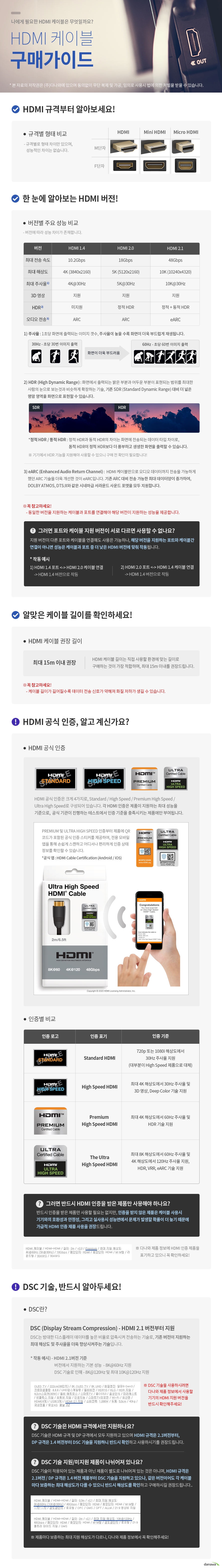 인네트워크 HDMI v2.0 하이브리드 광케이블 (IN-HAOC2003HB, 3m)