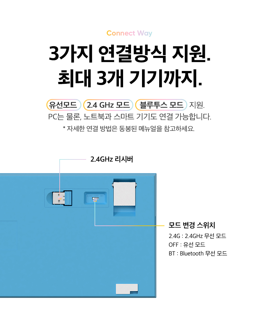 앱코 AN94BT 무선 블루투스 기계식 레몬바스켓 (청축)