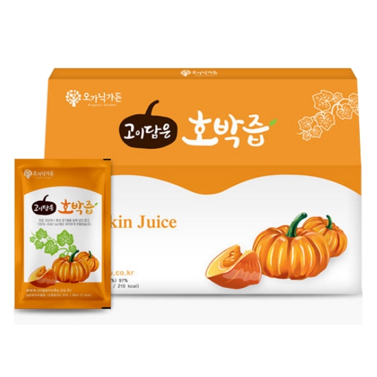 네이처가든 오가닉가든 고이담은 호박즙 90ml 30포 (1개)_이미지