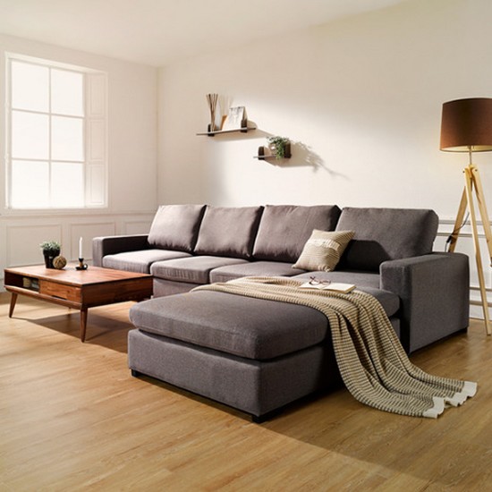 마루이 모듈 가죽소파 6인용 (스툴포함)