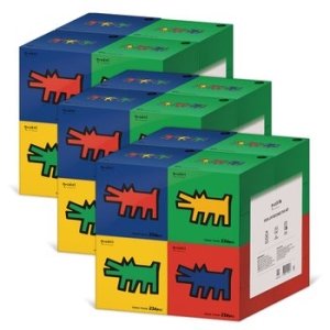 한예지 키스해링 큐브 미용티슈 230매 (8입) (3팩(24입))_이미지