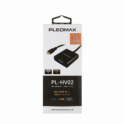 �÷����ƽ� PLEOMAX Mini HDMI to VGA ������ (PL-HV02)