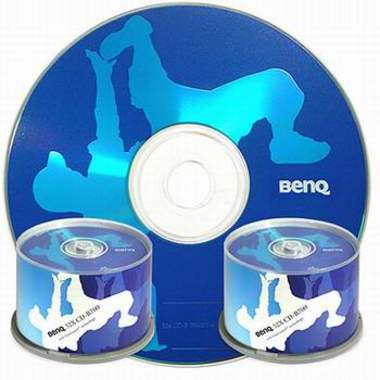 BenQ CD-R 700MB 52x 케익 100장 Hip-Hop Blue_이미지