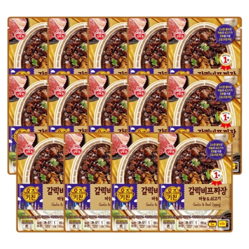 오뚜기 오즈키친 갈릭비프짜장 180g (14개)_이미지
