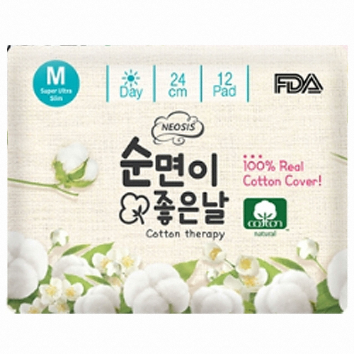 네오시스 순면이좋은날 중형 12개 (5팩(60개))_이미지