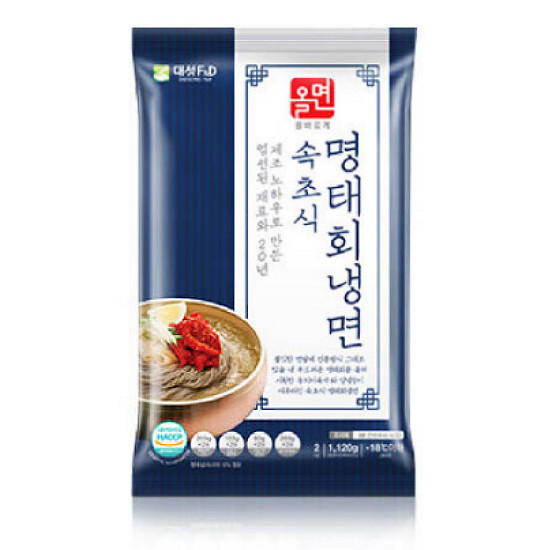 대성F&D 올면 속초식 명태회냉면 2인분 1.12kg (1개)