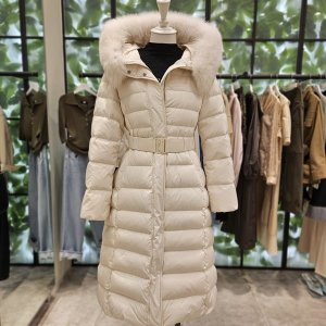 듀엘 폭스퍼 벨티드 롱 다운패딩 D244PSG276