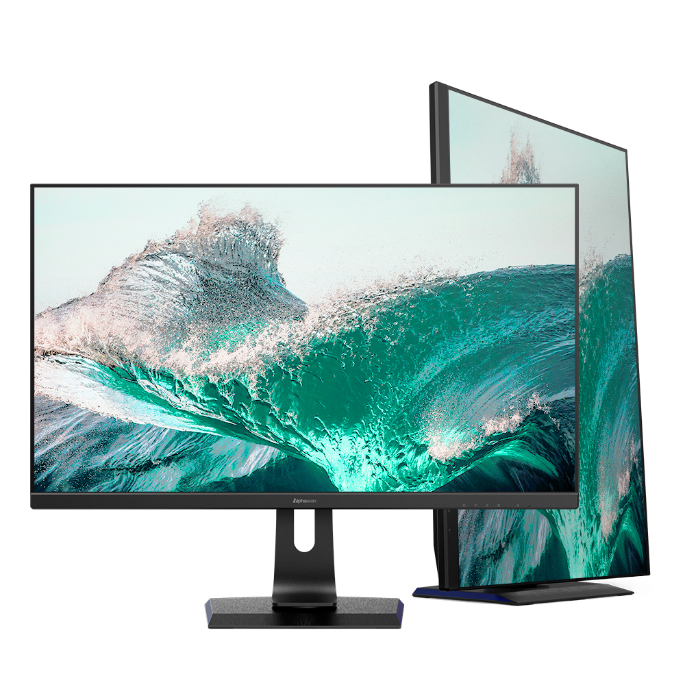 알파스캔 3225UC 4K UHD IPS USB-C 도킹 허브 멀티스탠드 무결점
