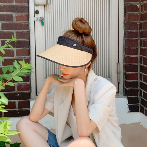 동대문모자 여성 UV차단모자 라탄 자외선 차단 썬캡 모자