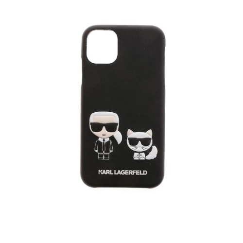 콘티 칼 라거펠트 Karl and Choupette iPhone 11 cover in 블랙 CG200021BLACK