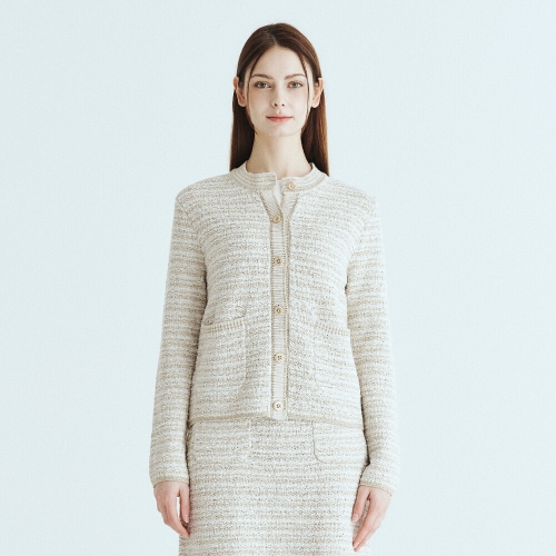 유닛 베로나 트위드 니트 가디건 UFLKCA151N