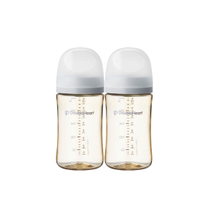 더블하트 모유실감 3세대 PPSU 새벽그레이 160ml (노꼭지) (2개)