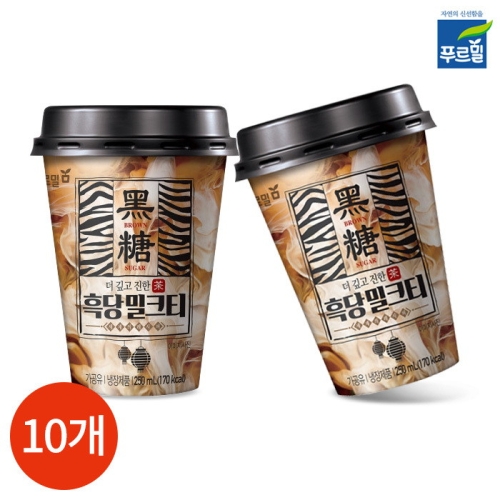 푸르밀 흑당밀크티 250ml x 10컵