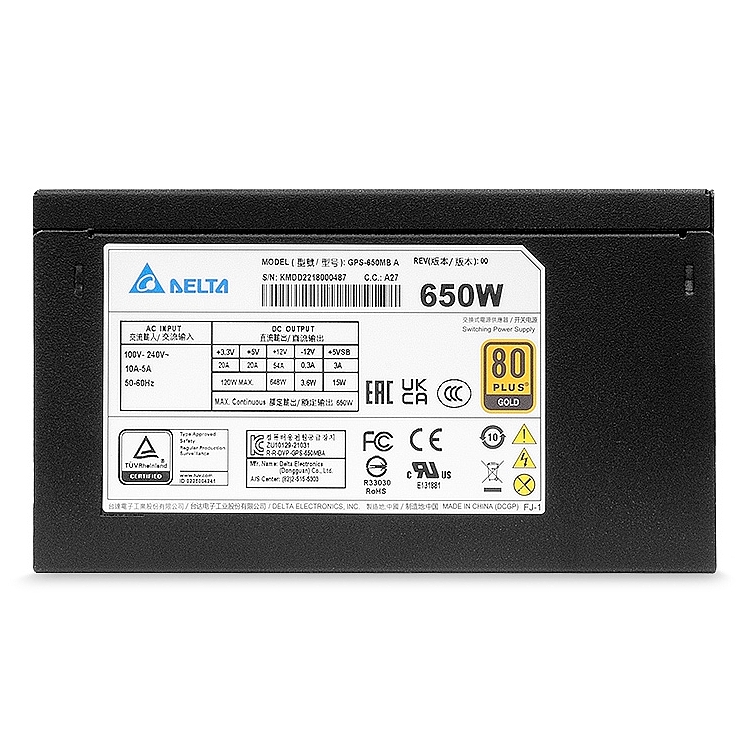 델타 GPS-650MB 80PLUS골드 풀모듈러_이미지