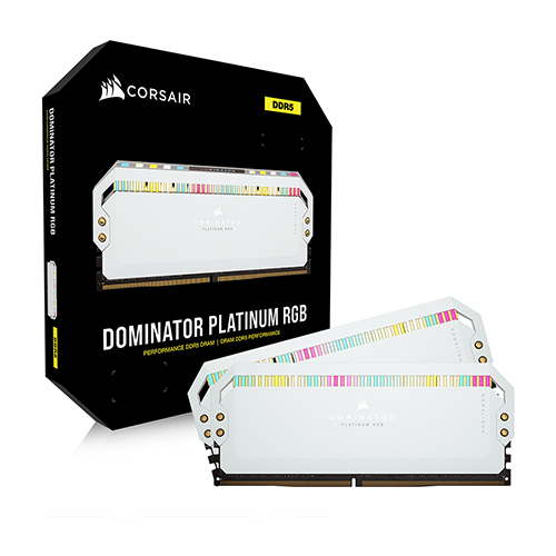 CORSAIR DDR5-5200 CL40 Dominator Platinum RGB WHITE 패키지 (32GB(16Gx2))