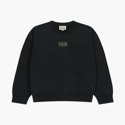 마리떼 드로잉 클래식 로고 스웨트셔츠 MFG46SSW202-BLK_이미지