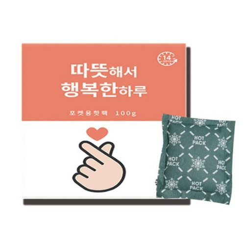 해피데이 따뜻해서 행복한 하루 포켓용 핫팩 100g (40개)_이미지