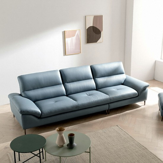 자코모 리타 천연가죽 소파 4인용 (스툴포함)_이미지