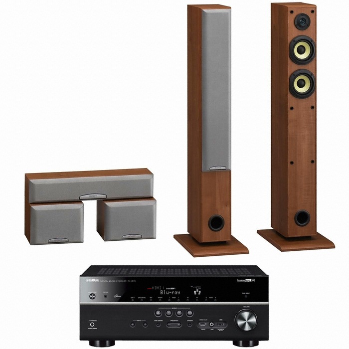 SONY SS-SFCR505H 5.0채널 + 야마하 AV리시버 (RX-V673)_이미지