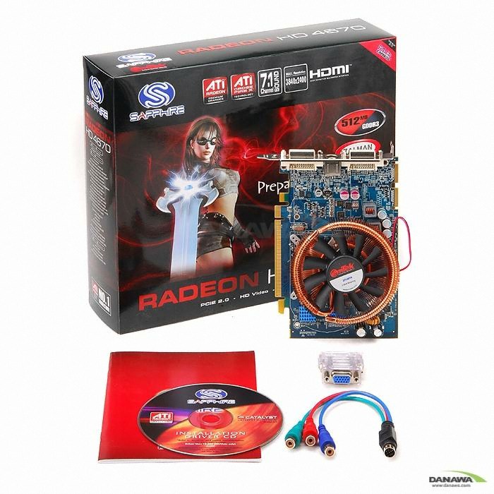 SAPPHIRE 라데온 HD 4670 OC DDR3 512MB VF9 이엠텍_이미지
