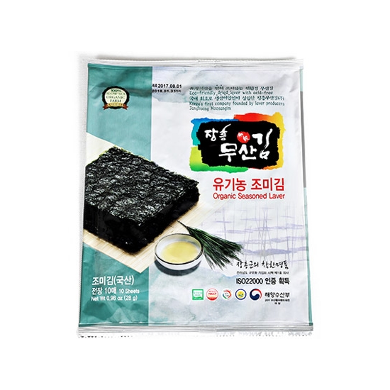 장흥무산김 유기농 조미김 전장 28g