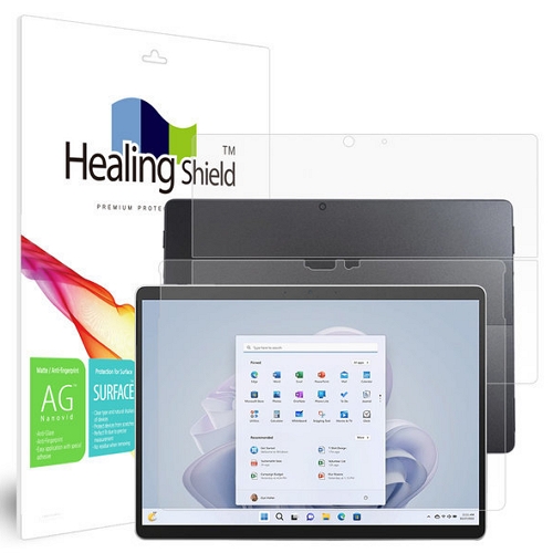 폰트리 힐링쉴드 서피스 프로9 저반사 지문방지 액정+후면보호필름 (액정 1매+후면 1매)_이미지