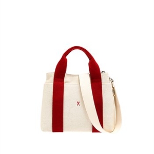 [불명] Stacey Daytrip Tote Canvas S_Ivory_Red 0JSK3TT40304F_이미지