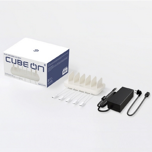 정인일렉텍 큐브온 QC3.0 5포트 충전기 JI-525T_이미지