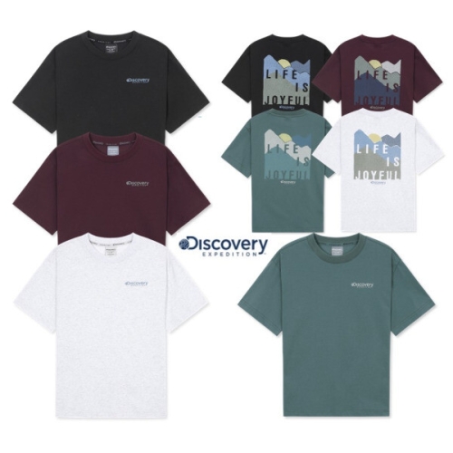 디스커버리 키즈 정 DKRS76053 키즈 프레시벤트 워싱 풍경 그래픽 백 반팔티셔_이미지