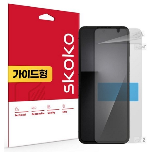 스코코  갤럭시Z 플립7 FE 지문방지 저반사 퍼펙트핏 내부 액정보호필름 (액정 2매)