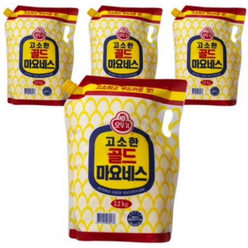 오뚜기 고소한 골드 마요네스 리필 3.2kg (4개)