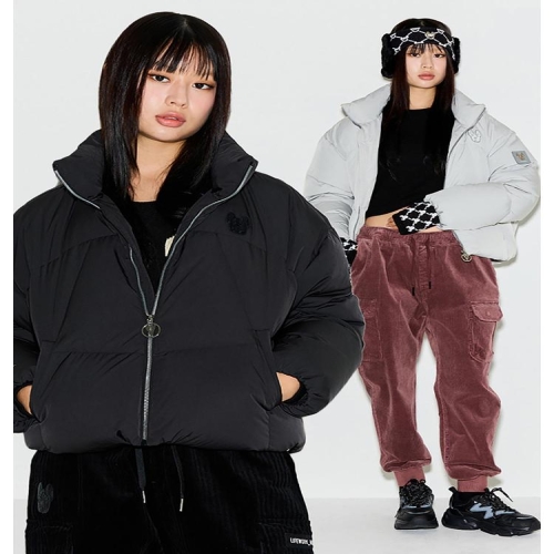 라이프워크 여성 어센틱 크롭 하이넥 사선 점퍼LW224DJ712_이미지