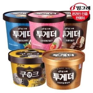 빙그레 투게더 바닐라 900ml x 3개 + 딸기/초코/쿠앤크 2개 (1개)_이미지
