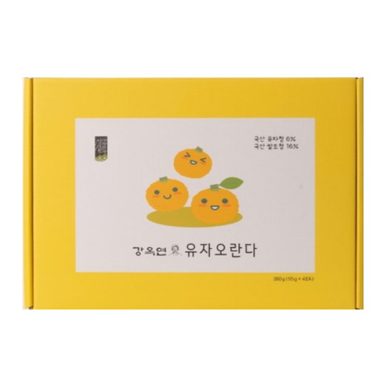 정선아라리한과농원영농조합법인 정선아리랑농원 강옥연 유자오란다 4개입 380g (1개)_이미지