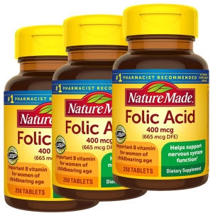 네이처메이드 엽산 400mcg 250정 (3개)_이미지