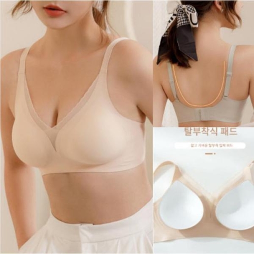 뽕브라 볼륨업 브라렛 노와이어 밀착 편한 사기 보정 S19320665