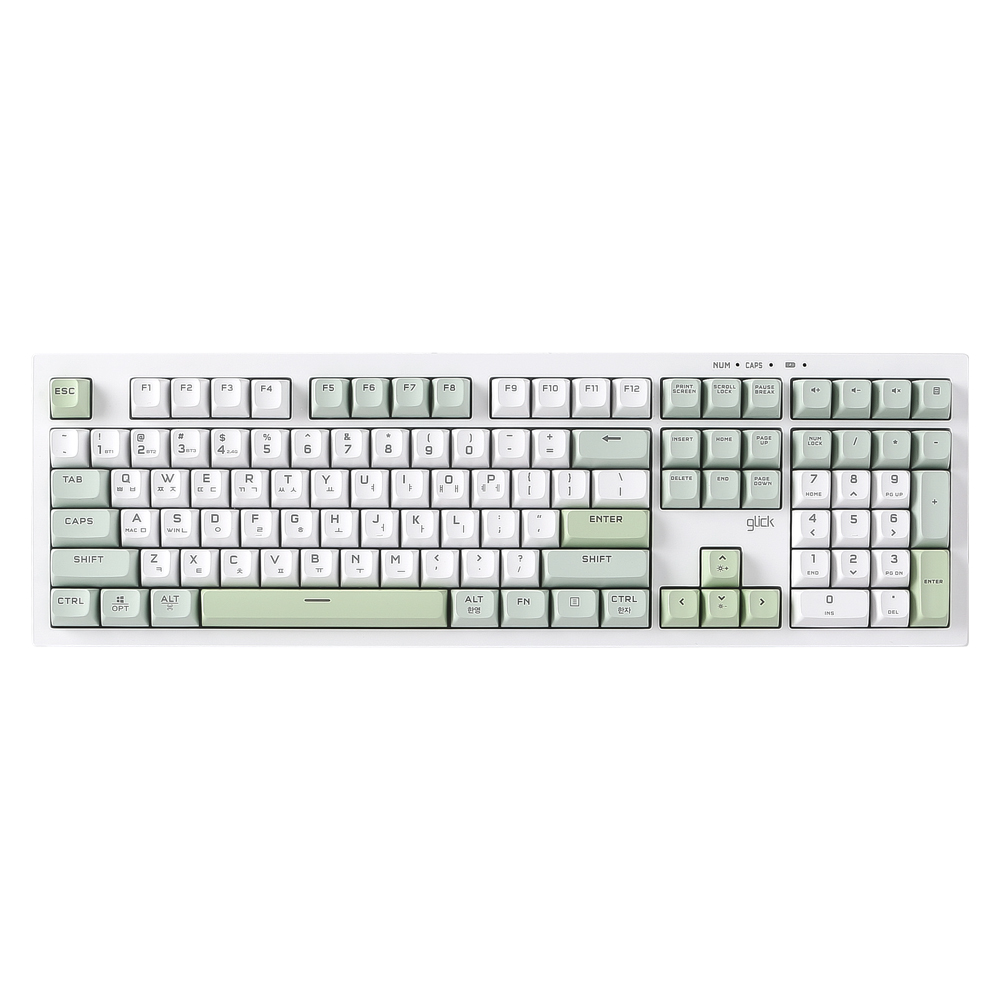 지클릭커 OFFICEPRO WK50 사일런스 M RGB 무소음 방수 무선 블루투스 108 (Sky City, RC2)_이미지