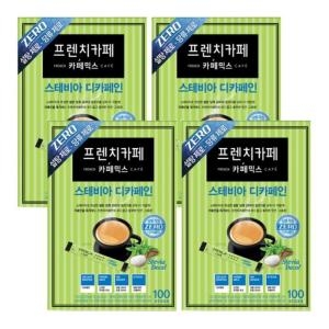 남양유업 프렌치카페 카페믹스 스테비아 디카페인 100개입 (4개)
