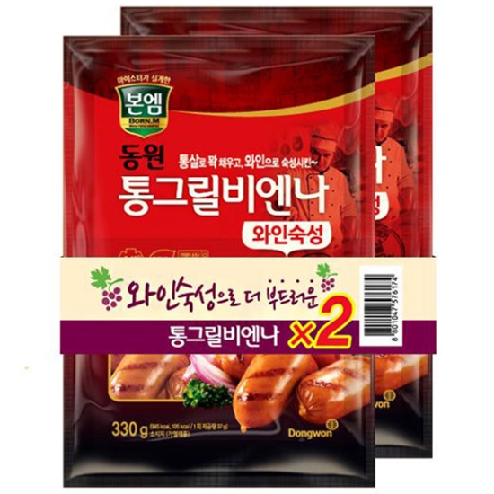동원F&B 통그릴 비엔나 와인숙성 330g
