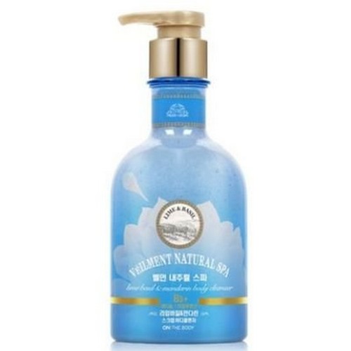 온더바디 벨먼 내추럴 스파 라임바질 만다린 스크럽 바디클렌저 400ml (1개)_이미지