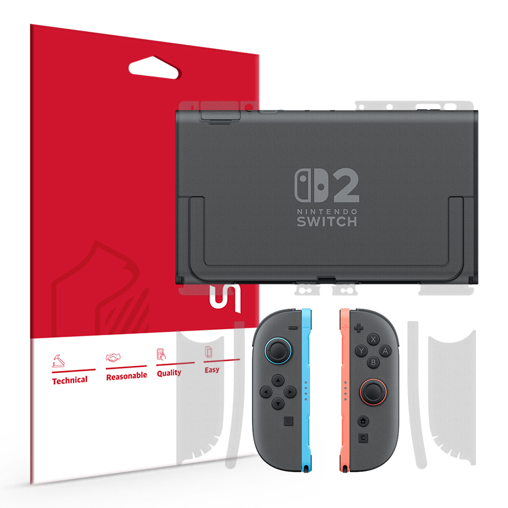닌텐도 스위치2 본체 후면 + 조이콘2 무광 외부보호필름