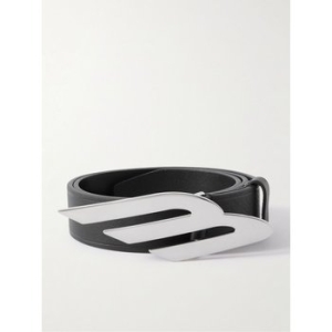 발렌시아가 남성 3.5cm Logo-Embellished Textured-Leather Belt 벨트 7235212AADD1000