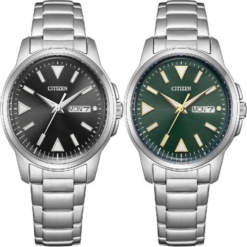 태양광 에코 드라이브 데이 앤 데이트 BM8180-62E 실버 실버 검판 녹판