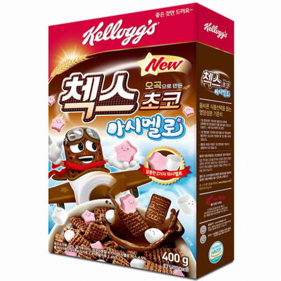 켈로그 오곡으로 만든 첵스초코 마시멜로 400g (6개)_이미지