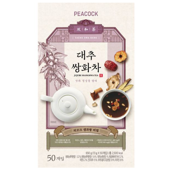 이마트 피코크 대추 <b>쌍화차</b> 50T