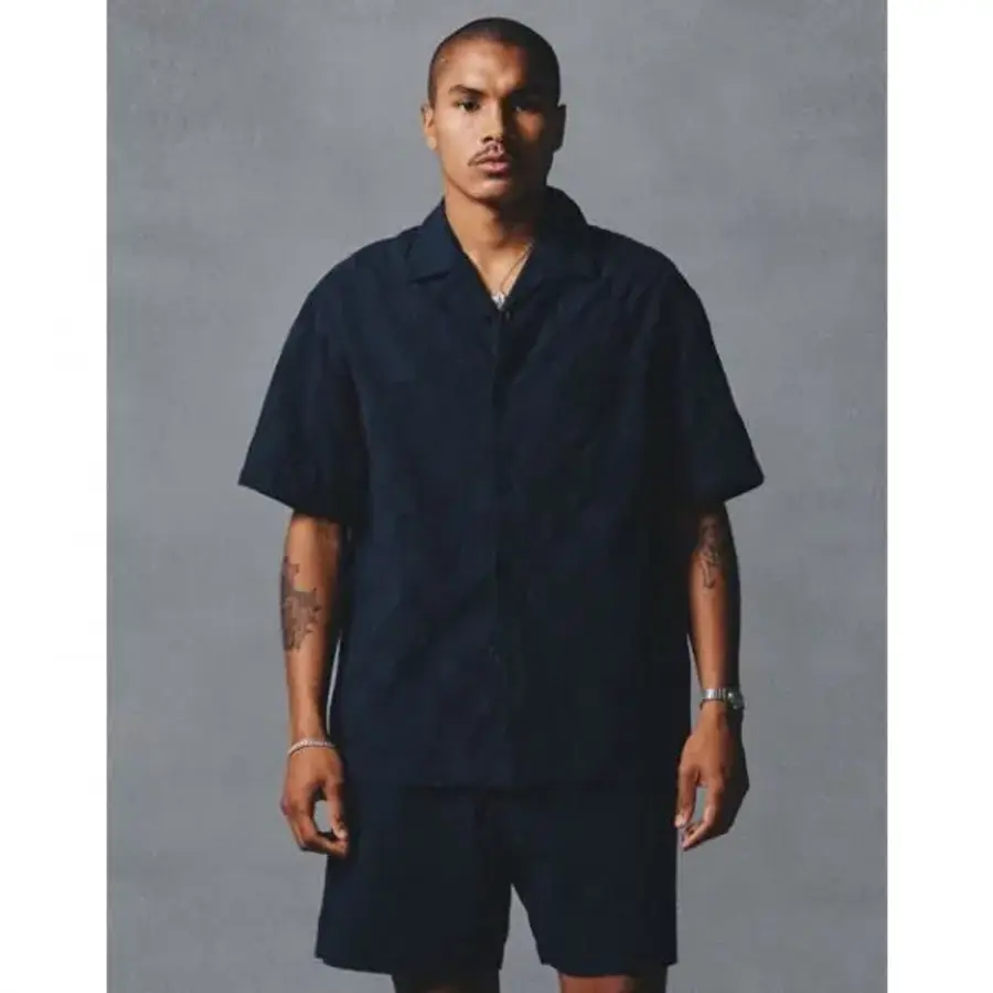 LF 헤지스레이디스 헤지스 HIS 네이비체크 린넨 셔츠 HRSH6E805N2 1253287