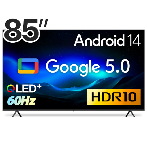 이스트라 AI 맥스 85 QLED 구글 5.0 스마트TV (상하좌우형 벽걸이)