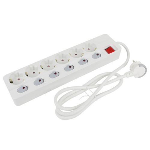 아남 6구 16A 메인 개별스위치 멀티탭