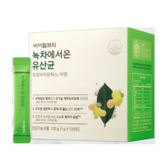 아모레퍼시픽 바이탈뷰티 녹차에서 온 유산균 100포 (1개)